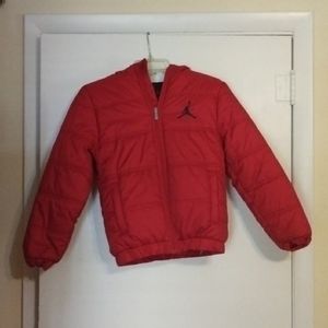 Kids Jordan jacket size medium red